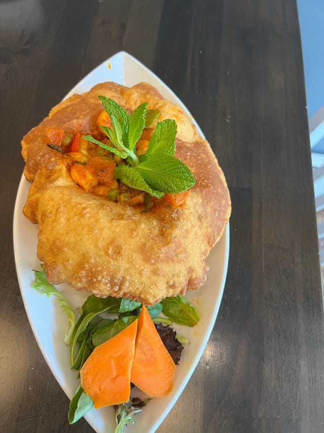 Fried Prawn Poori.