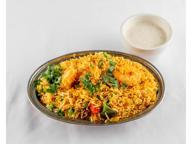 Shrimp Biryani.